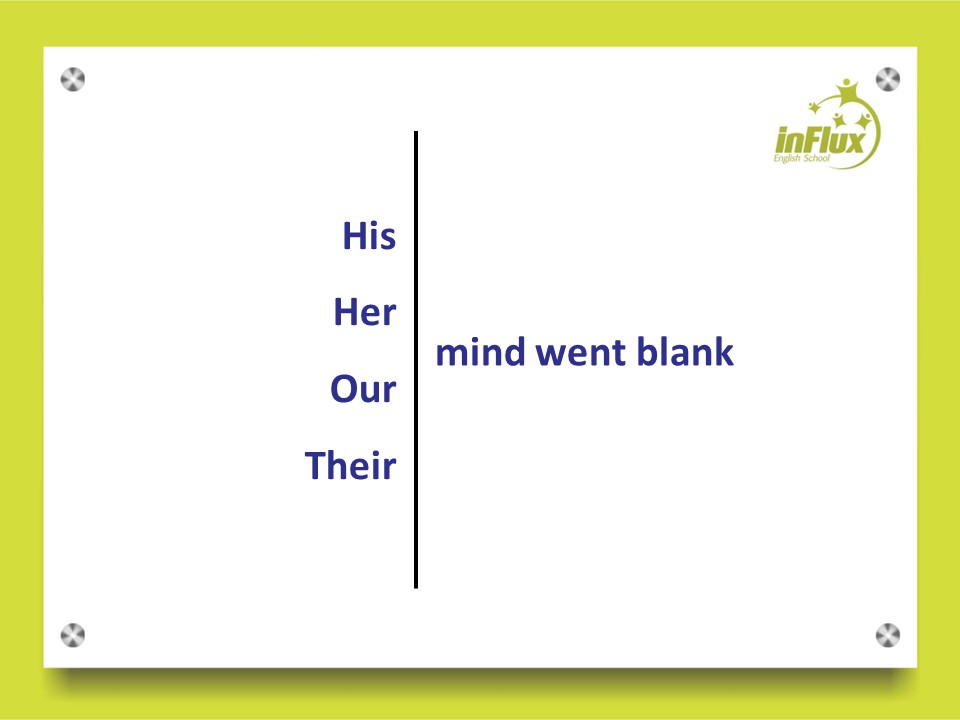 o que significa "mymind went blank" em inglês? - inFlux Blog