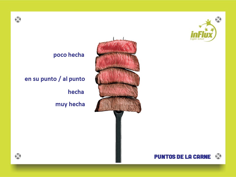 pontos da carne em espanhol