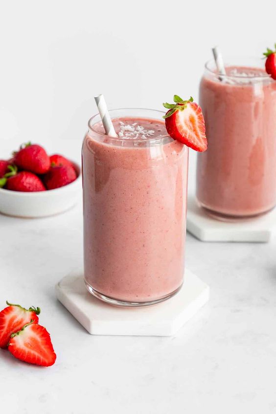 inFlux blog - chunks - american breakfast - smoothie - strawberry smoothie