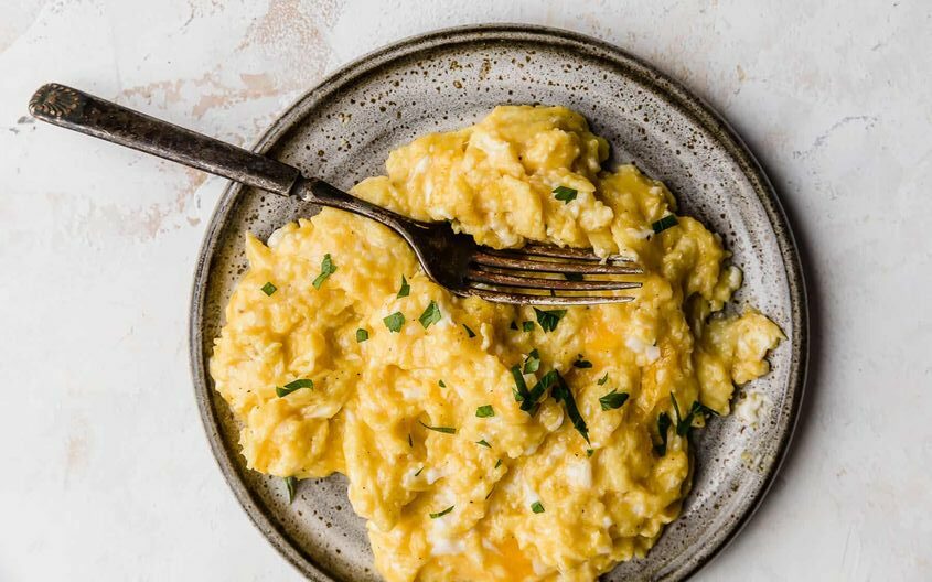 inFlux blog - chunks - american breakfast - scrambled eggs