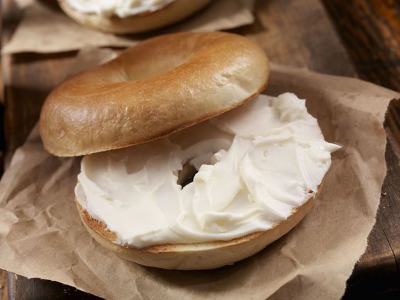 inFlux blog - chunks - american breakfast - bagel with cream cheese