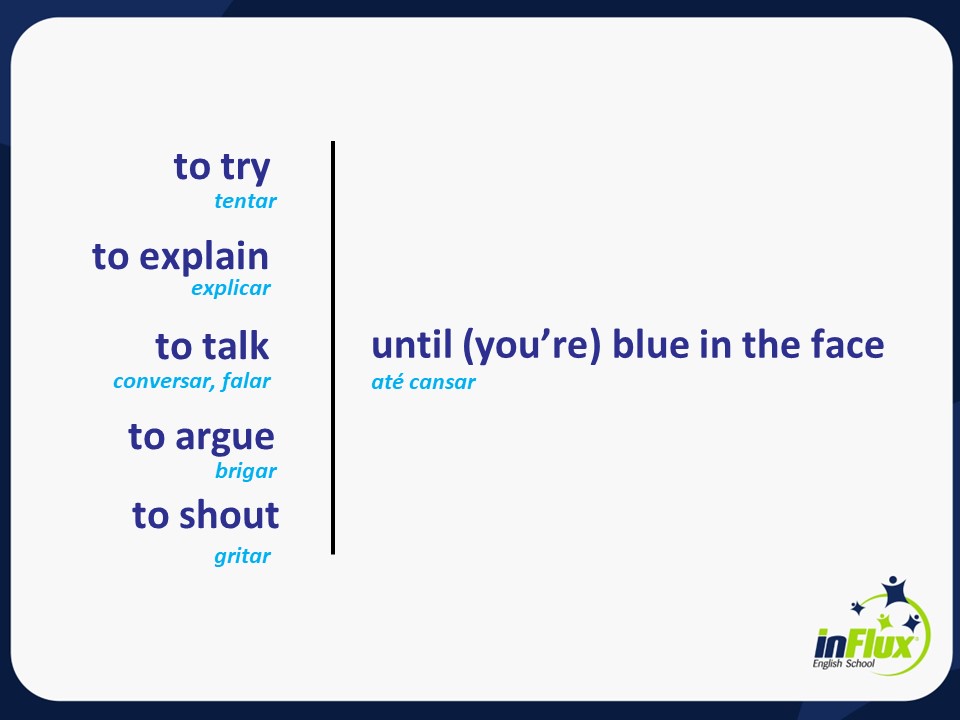 o que significa blue in the face em inglês - inFlux Blog